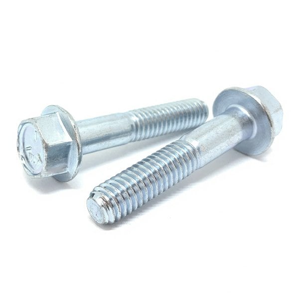 Boltsandnuts.Com Grade 5, 1/2"-13 Flange Bolt, Zinc Plated 2-1/2 in L, 2 PK 50C250BFL5Z-2 - main